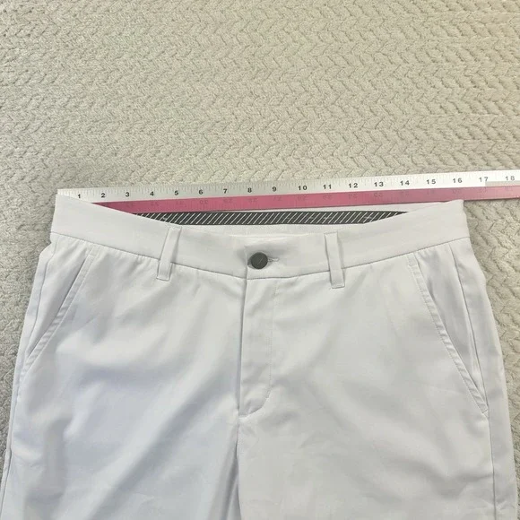 Primo Jogger Pants Mens 32 Regular White Golf Performance Tapered Ankle Zip - Picture 12 of 15